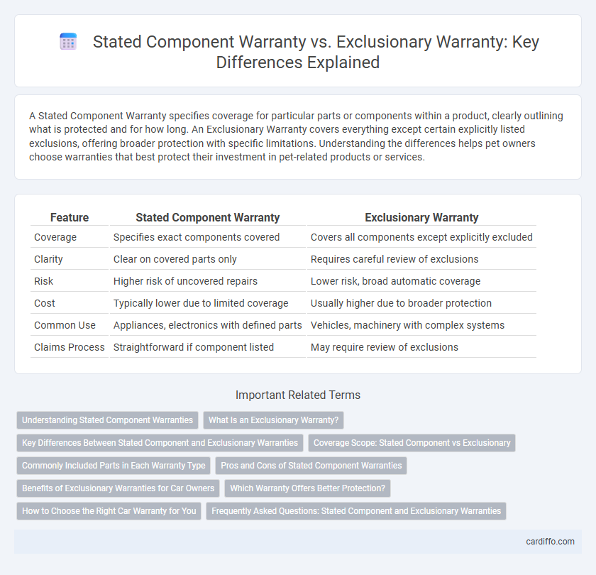Stated Component Warranty vs. Exclusionary Warranty: Key Differences Explained