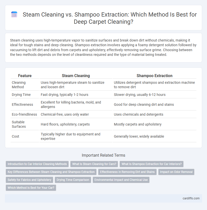 Steam Cleaning vs. Shampoo Extraction: Which Method Is Best for Deep Carpet Cleaning?