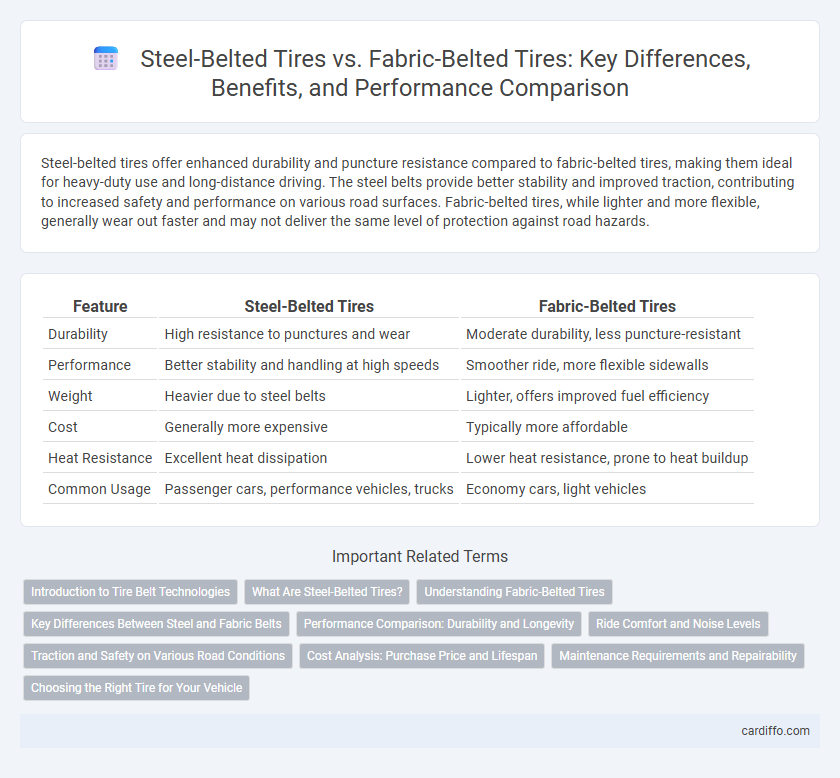 Steel-Belted Tires vs. Fabric-Belted Tires: Key Differences, Benefits, and Performance Comparison