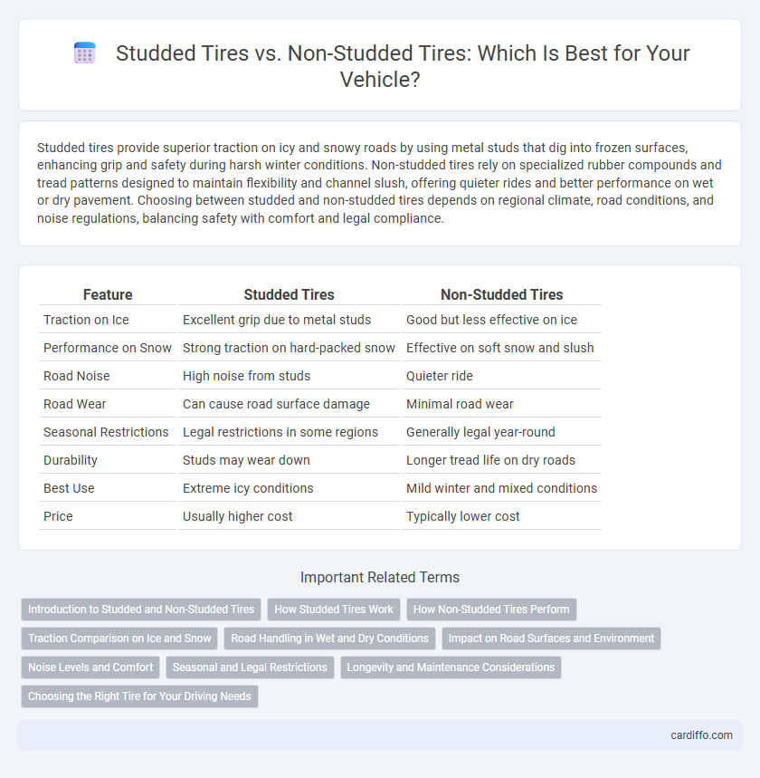 Studded Tires vs. Non-Studded Tires: Which Is Best for Your Vehicle?
