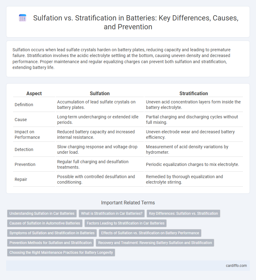 Sulfation vs. Stratification in Batteries: Key Differences, Causes, and Prevention
