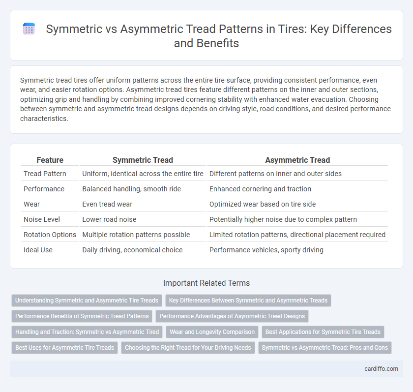 Symmetric vs Asymmetric Tread Patterns in Tires: Key Differences and Benefits