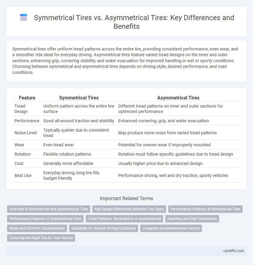 Symmetrical Tires vs. Asymmetrical Tires: Key Differences and Benefits