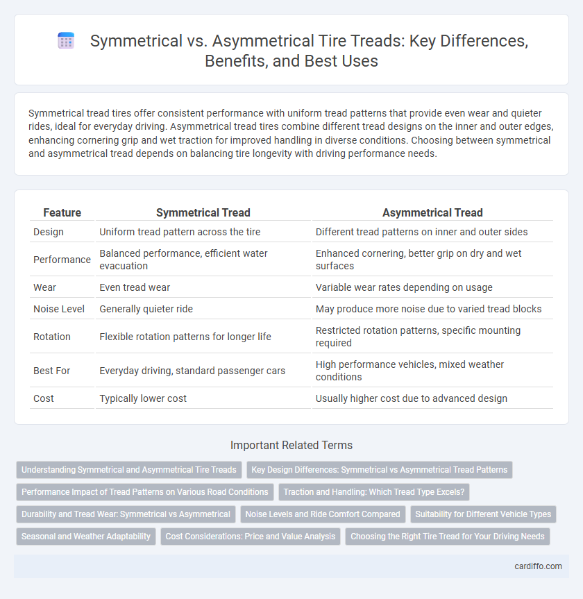 Symmetrical vs. Asymmetrical Tire Treads: Key Differences, Benefits, and Best Uses