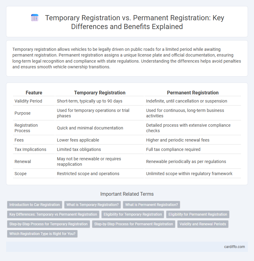 Temporary Registration vs. Permanent Registration: Key Differences and Benefits Explained