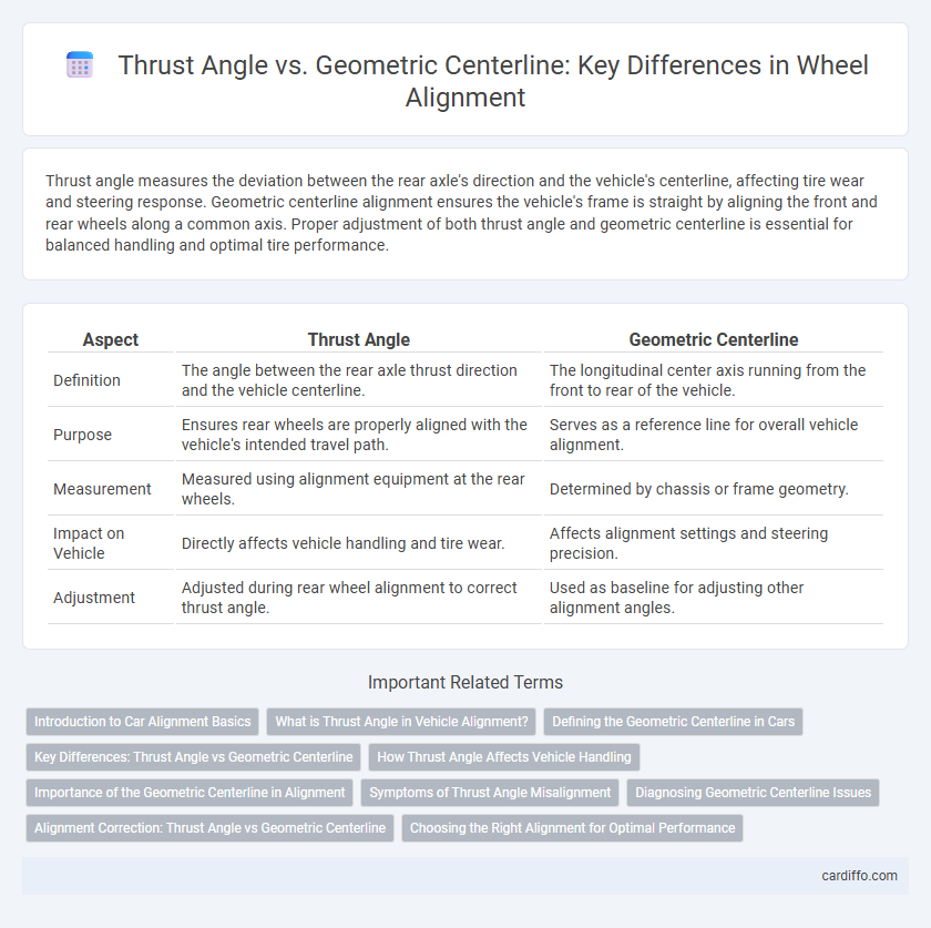 Thrust Angle vs. Geometric Centerline: Key Differences in Wheel Alignment