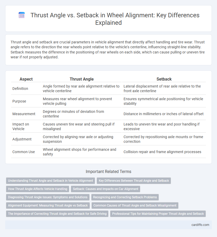 Thrust Angle vs. Setback in Wheel Alignment: Key Differences Explained