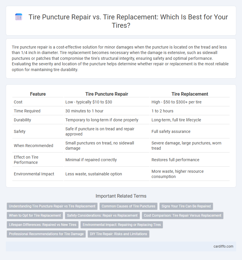 Tire Puncture Repair vs. Tire Replacement: Which Is Best for Your Tires?