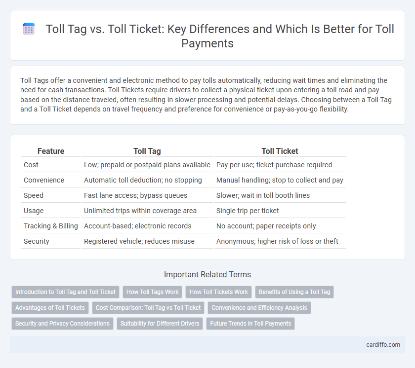 Toll Tag vs. Toll Ticket: Key Differences and Which Is Better for Toll Payments