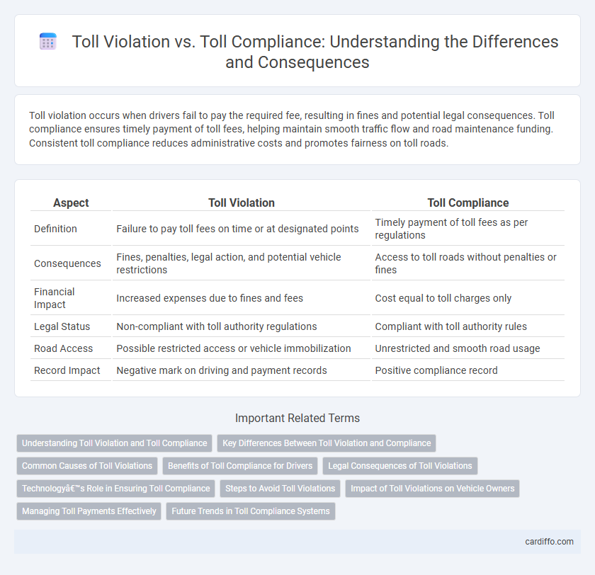Toll Violation vs. Toll Compliance: Understanding the Differences and Consequences
