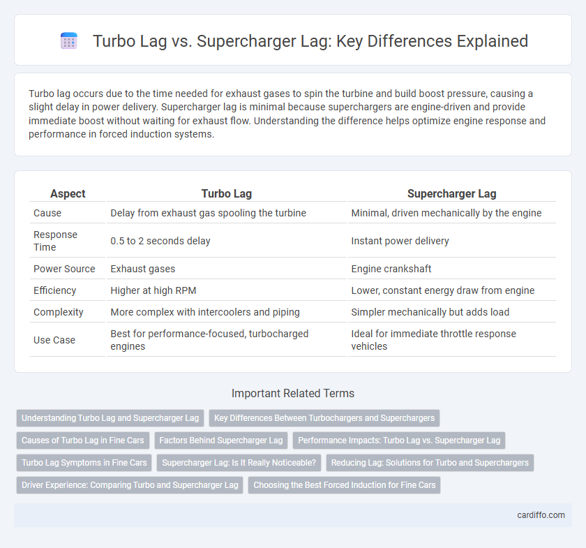 Turbo Lag vs. Supercharger Lag: Key Differences Explained