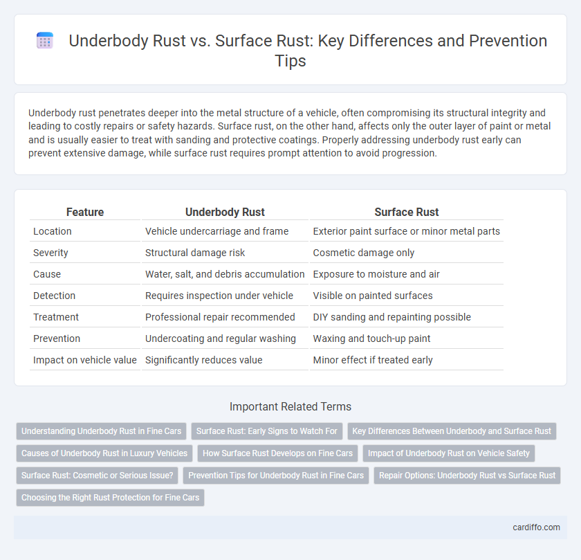 Underbody Rust vs. Surface Rust: Key Differences and Prevention Tips