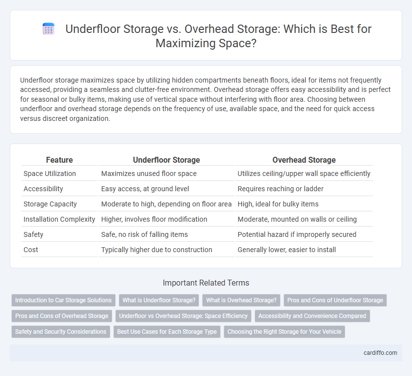 Underfloor Storage vs. Overhead Storage: Which is Best for Maximizing Space?