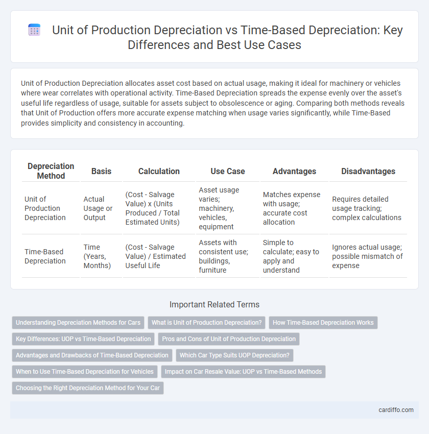 Unit of Production Depreciation vs Time-Based Depreciation: Key Differences and Best Use Cases