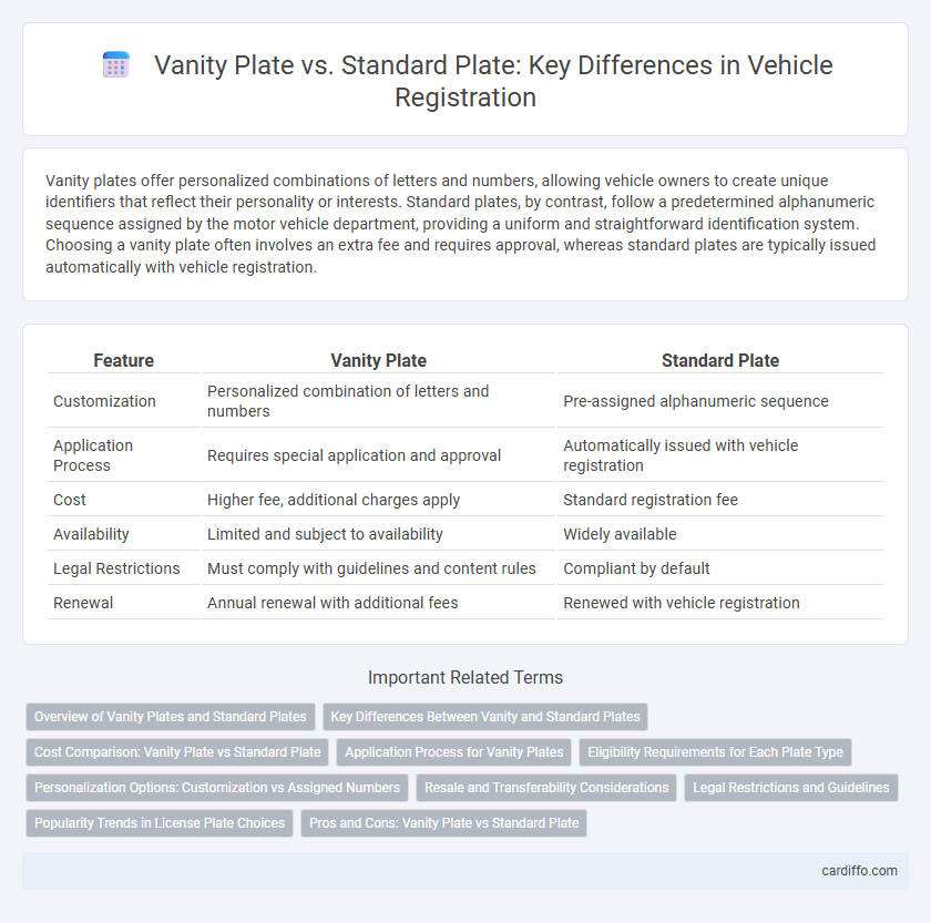 Vanity Plate vs. Standard Plate: Key Differences in Vehicle Registration