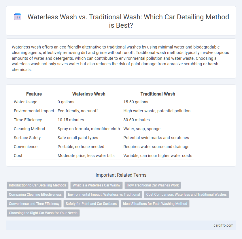 Waterless Wash vs. Traditional Wash: Which Car Detailing Method is Best?