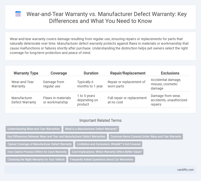 Wear-and-Tear Warranty vs. Manufacturer Defect Warranty: Key Differences and What You Need to Know