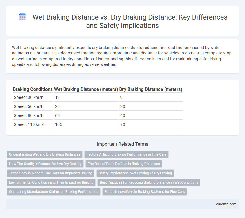 Wet Braking Distance vs. Dry Braking Distance: Key Differences and Safety Implications
