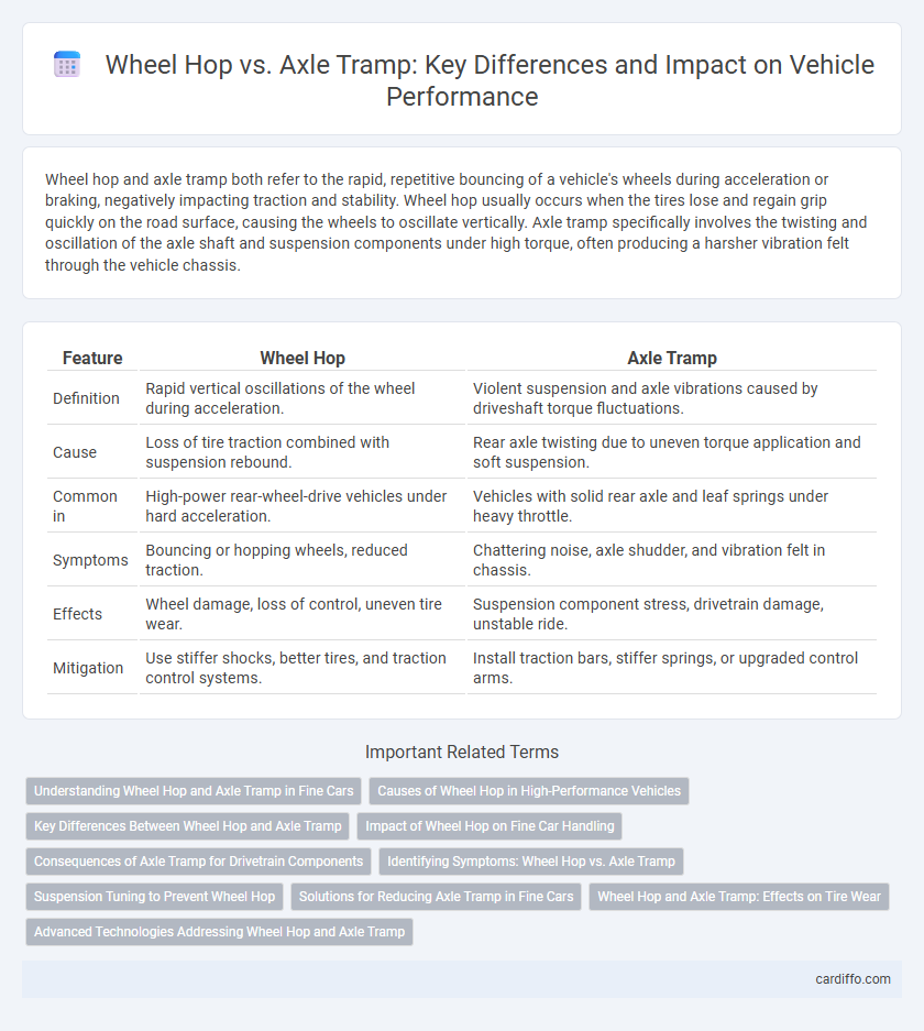 Wheel Hop vs. Axle Tramp: Key Differences and Impact on Vehicle Performance
