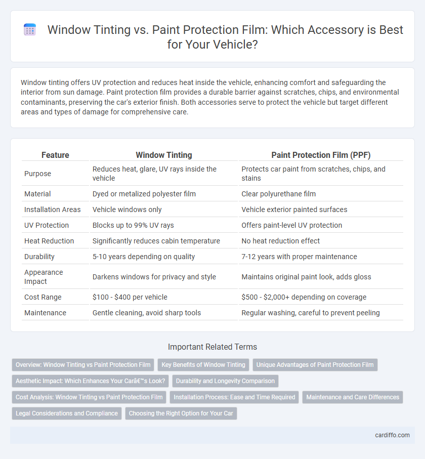 Window Tinting vs. Paint Protection Film: Which Accessory is Best for Your Vehicle?