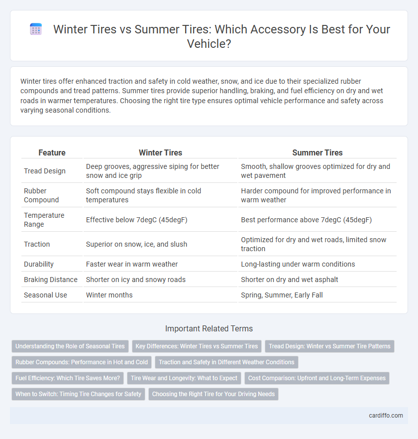 Winter Tires vs Summer Tires: Which Accessory Is Best for Your Vehicle?