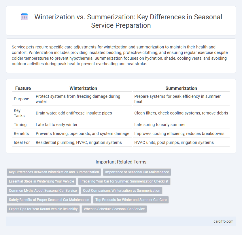 Winterization vs. Summerization: Key Differences in Seasonal Service Preparation
